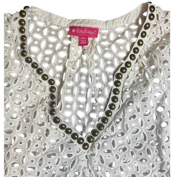 Lilly Pulitzer Women's Eyelet Swim Tunic Cover-Up Size Medium - Picture 3 of 7